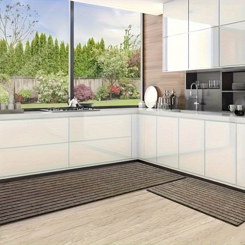 Alfombra de cocina rectangular 1.8m x 0.9m antideslizante, impermeable y resistente al aceite