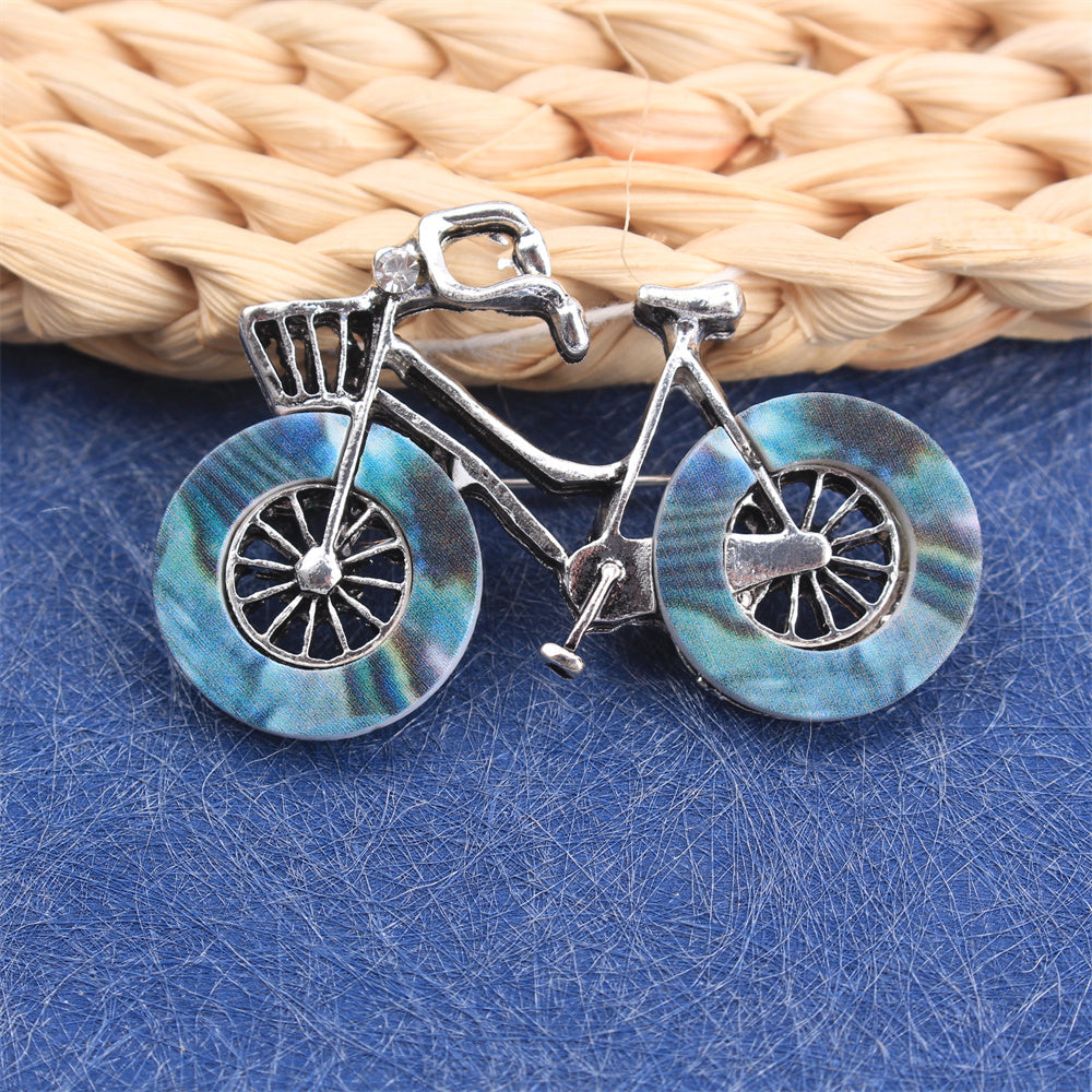 Rhinestone Bicycle Brooch for Women Stylish Jewelry Accessory for Outfits Purses and Headwear