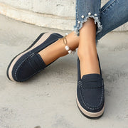 Women's Solid Color Loafers Slip-On Non-Slip Comfort Flats