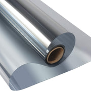 Daytime Privacy Window Film Anti-UV Heat Control Static Cling One Way Mirror Silvery 1 Piece
