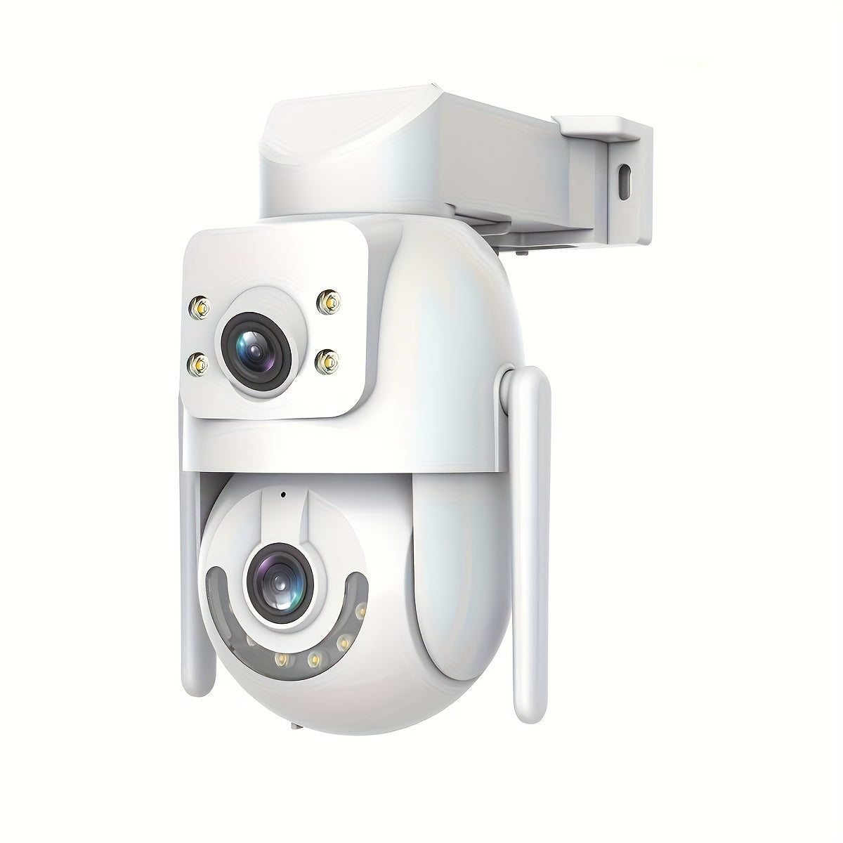 Dual-Screen 3MP Security Camera with PTZ WiFi Motion Tracking Night Vision