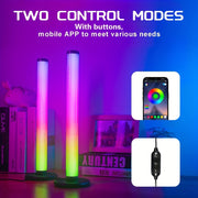 1/2 Pack RGB LED Light Strip with App Control Music Sync Backlight for TV Bedroom Gaming
