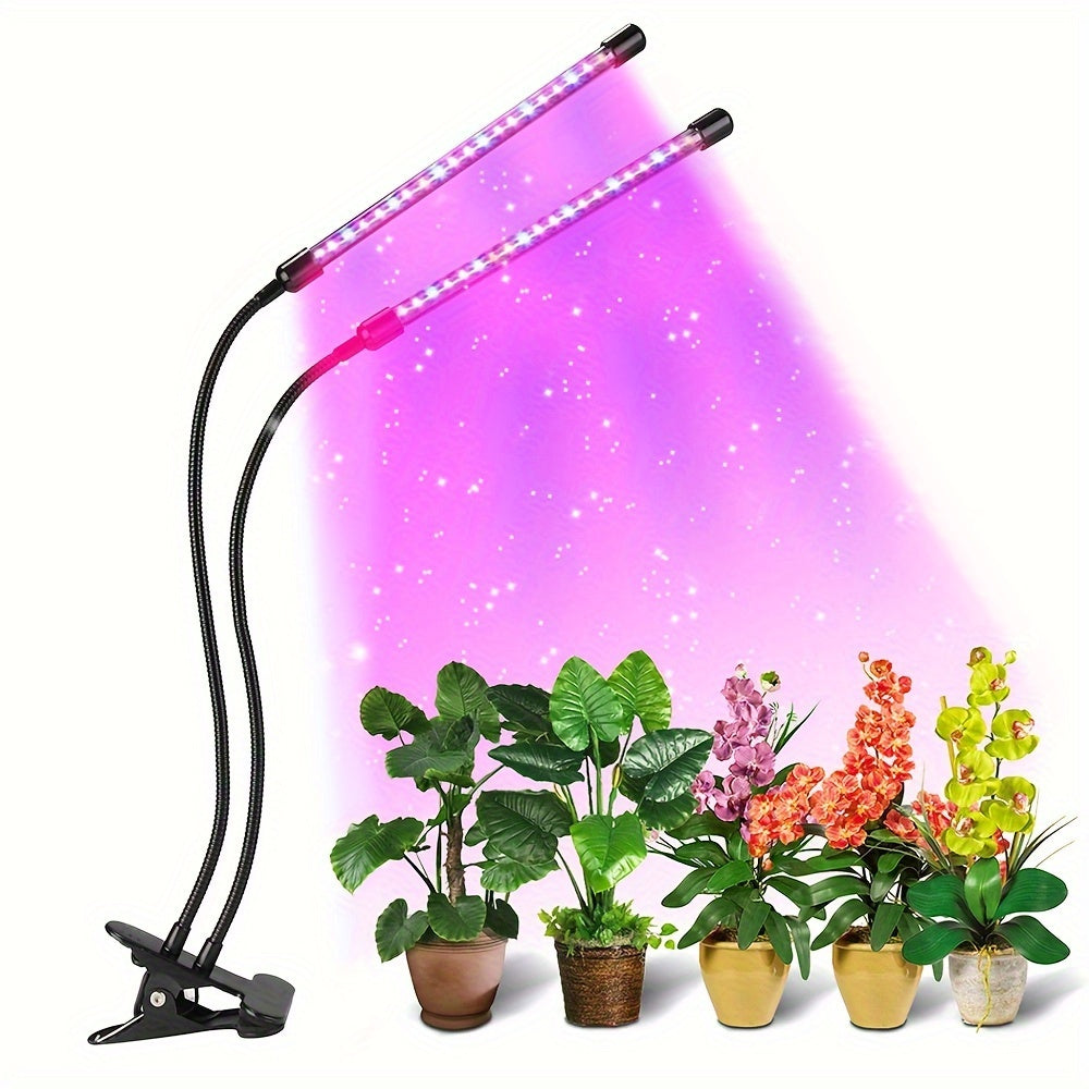 High-Intensity Full Spectrum LED Grow Light for Indoor Plants with Automatic Timer