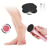 Rechargeable Electric Foot File with USB Charging and Replaceable Sanding Disc