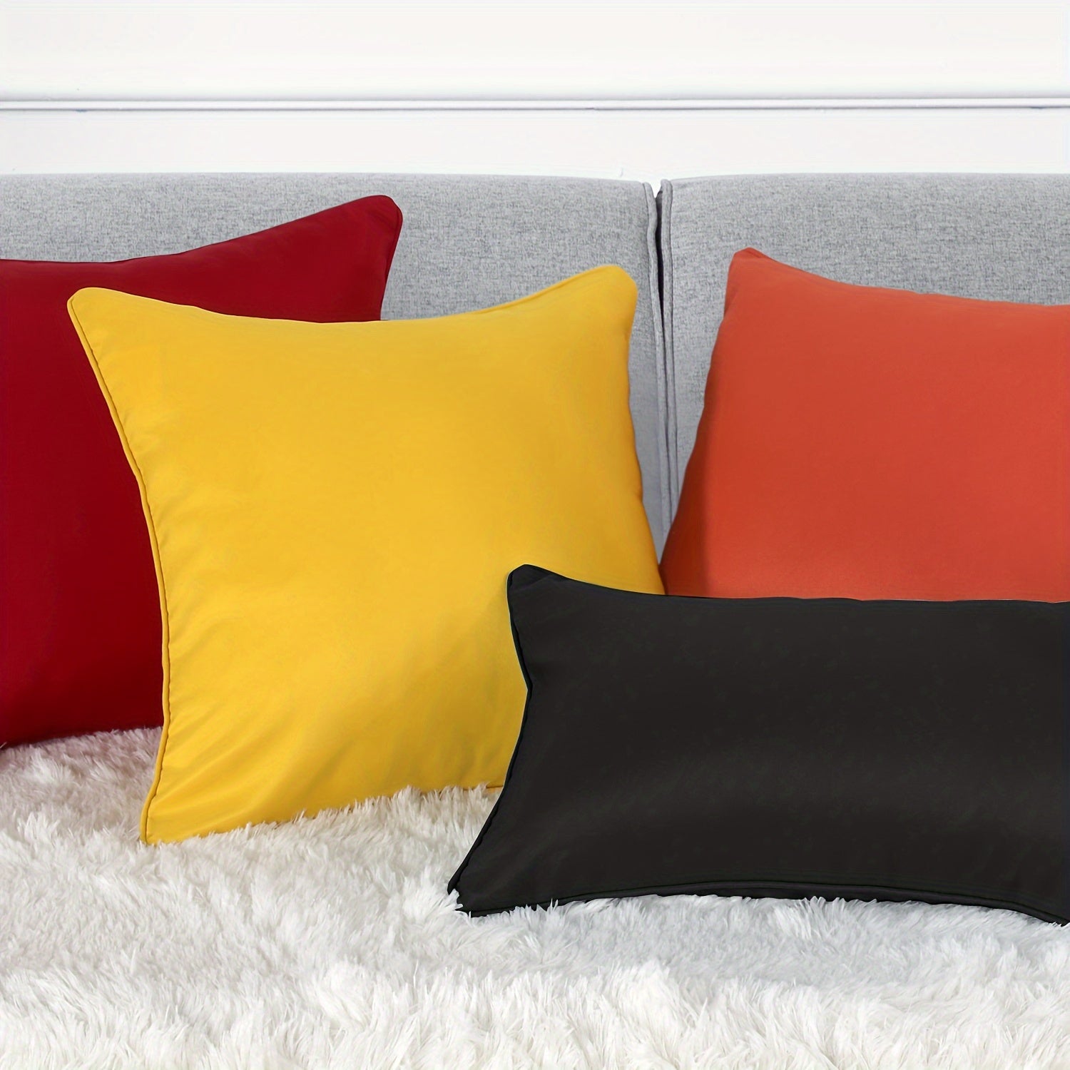 Outdoor Square Garden Cushion Cover for Patio Sofa Tent Decorative Throw Pillow Shell