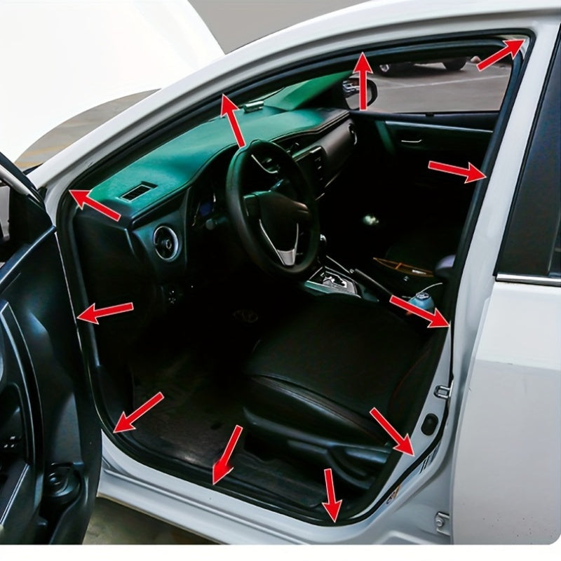 Automotive Rubber Door Seal Strip Double-Layer Noise Reduction Universal Fit