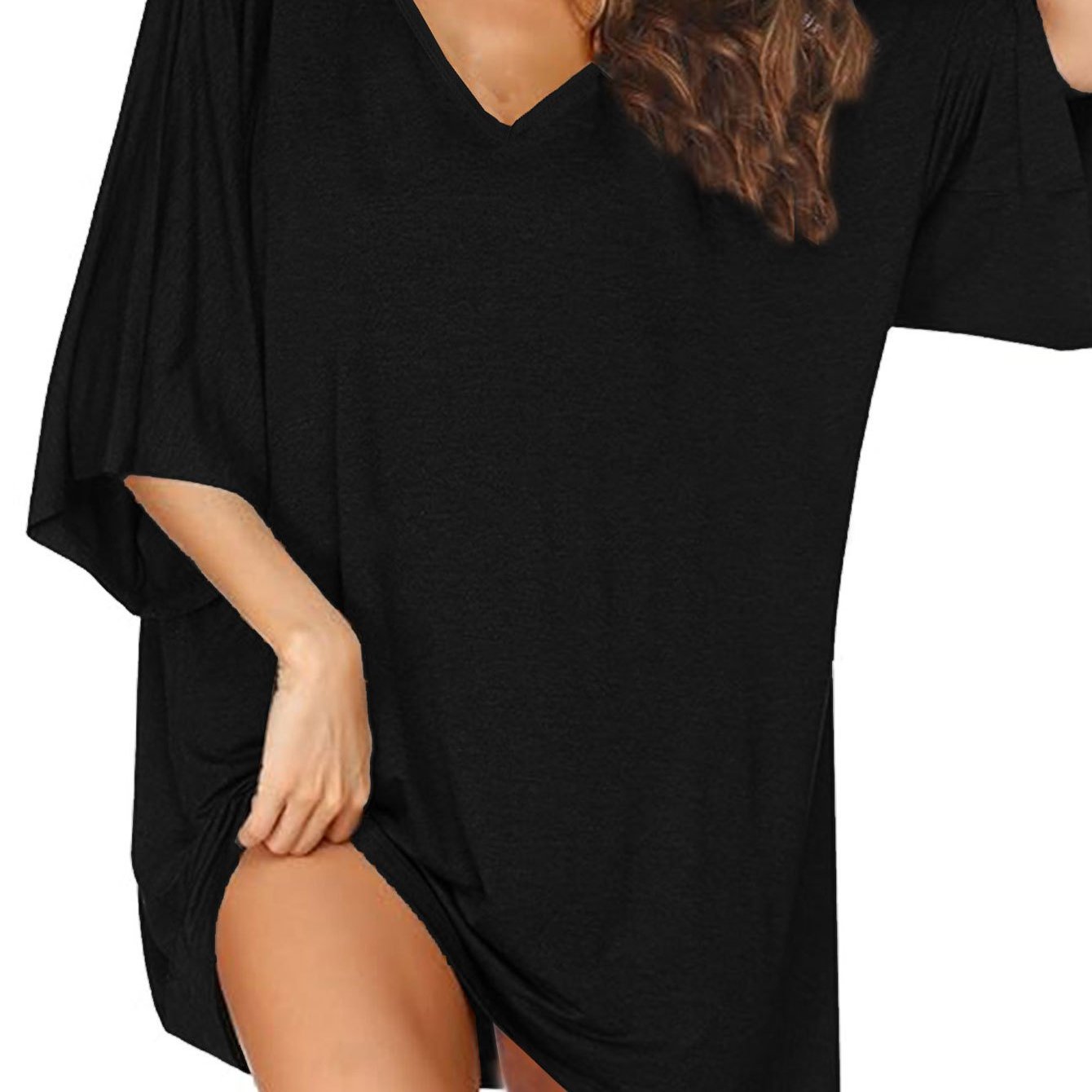 Plus Size Women's Cotton Casual Home Dress Lounge Wear Bright Color