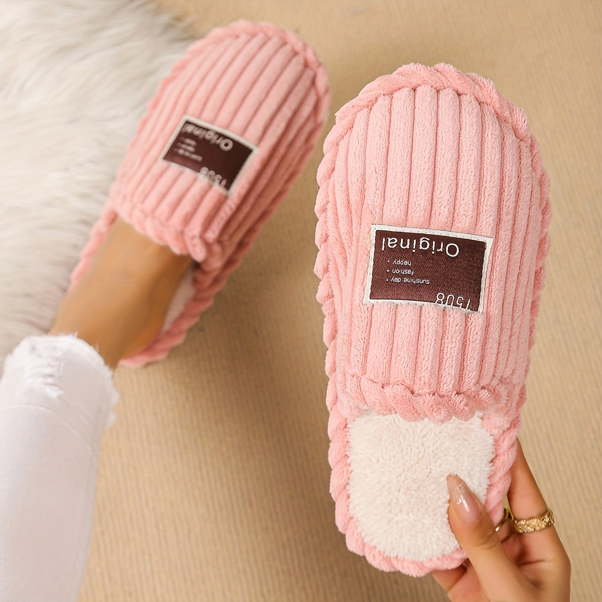 Unisex Non-Slip Indoor Slippers for Men and Women Autumn Winter Comfort
