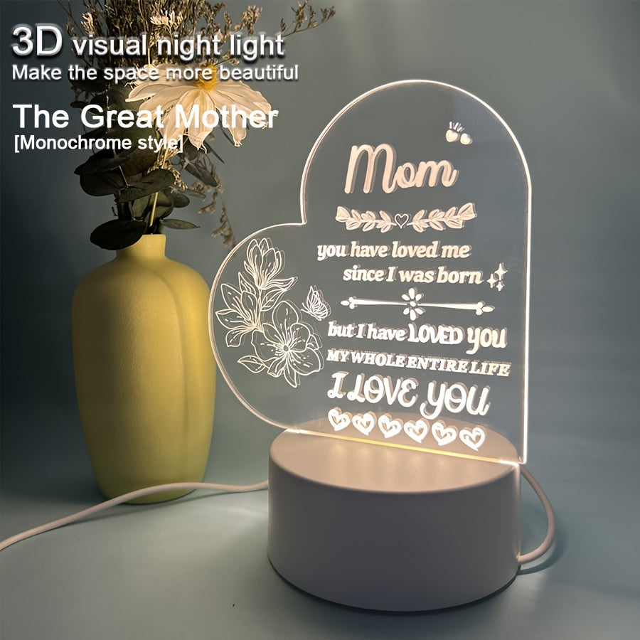 Mother's Day Night Light for Women Cozy Warm Bedroom Decor Gift