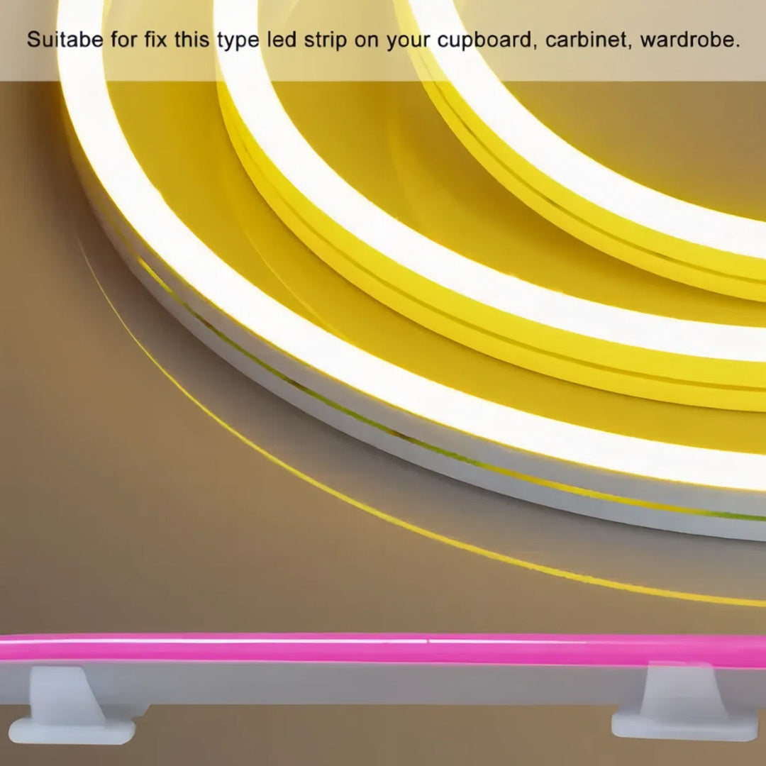 10/20/45 Pcs 6mm Plastic LED Strip Fixing Clips for Neon Light Securing