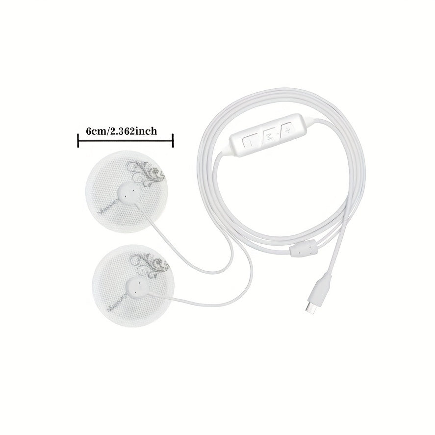 Kichik va yengil simli massajer, 3 tugma boshqaruvi, 9 intensivlik darajasi, 6 rejim - 3 juft gel padlar, USB quvvat, sayohat uchun portativ. Ideal Otalar kuni sovg'asi. Massaj