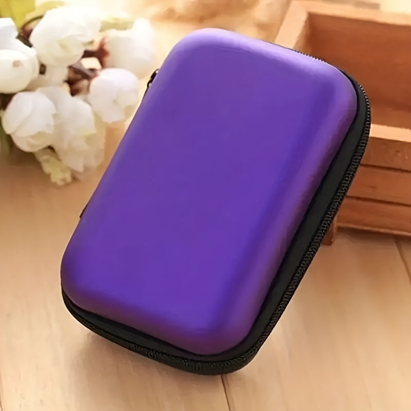 Mini Portable Storage Box for Earphones Coins Jewelry Accessories