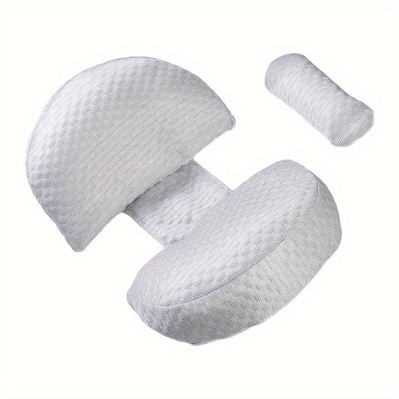 Pregnancy Pillow 3D Raised Beans with Abdominal Support Ergonomic Body Pillow for Pregnant Women