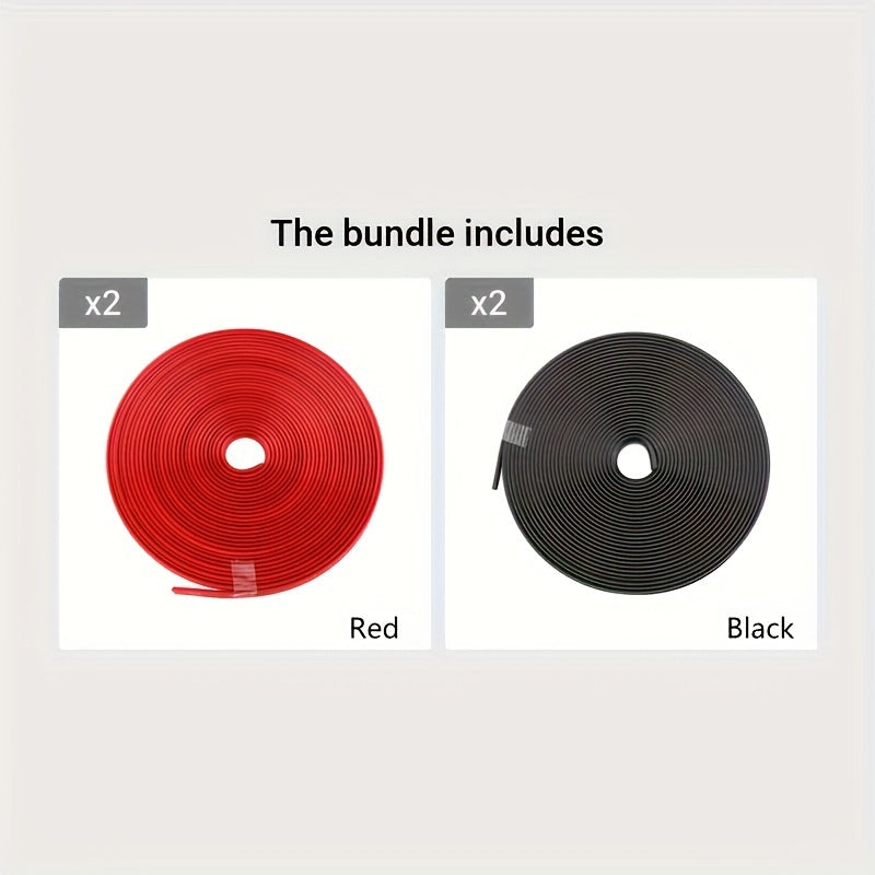 8 Meter Colorful Wheel Rims Protectors Car Tire Guard Line Rubber Molding