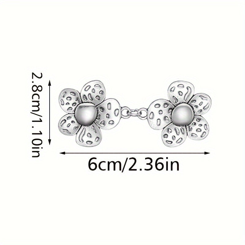 Ayollar uchun kardigan kliplar to'plami, ikki dona, noaniq shakldagi, vintage ilhomlangan sviter shalv pinlari, broshlar