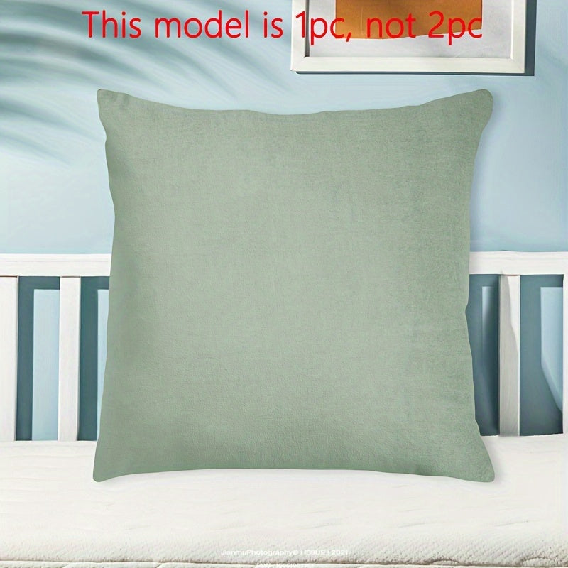 Funda de cojín de color sólido con acabado esmerilado y cierre de cremallera para decoración de dormitorio