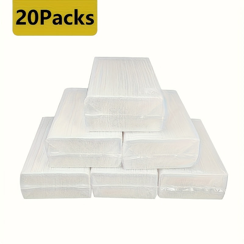 Soft Strong Hand Wipes for Dispensers, Single-Sheet Paper Towels, 20 Pieces