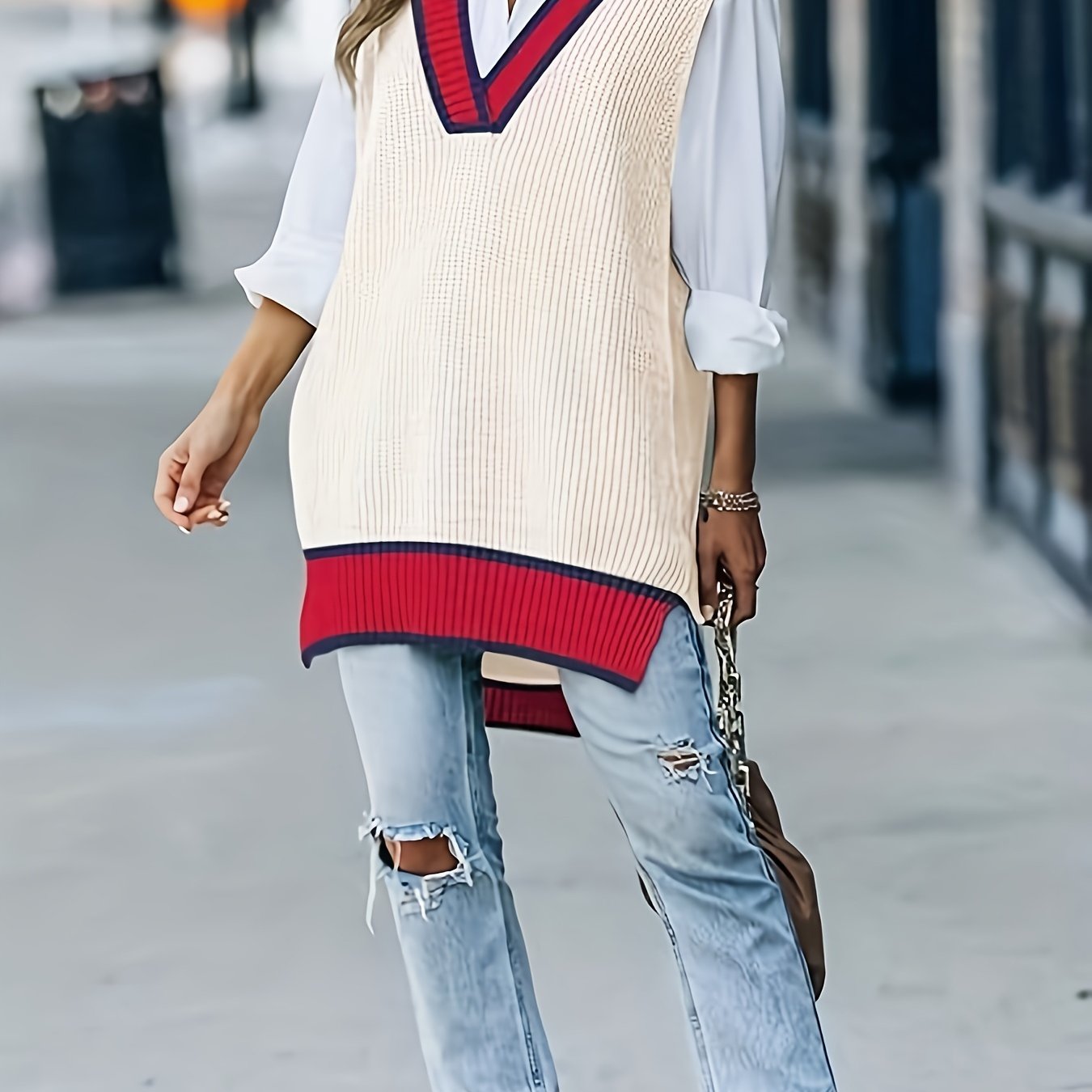 Тёплый женский кардиган оверсайз большого размера в европейском стиле