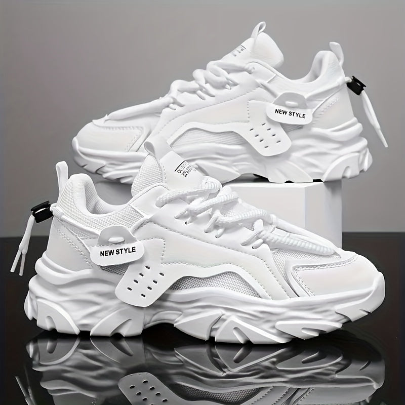 Men's Plus Size Sneakers Non-Slip Thick Soles Breathable Mesh Casual All-Season