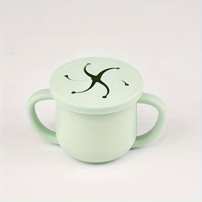 Bolalar va kichkina bolalar uchun yopingan qopqog'li bolalar uchun yuviladigan silikon yuviladigan oziq-ovqat saqlash uchun BPA-free mevalar va atıştırmalıklar uchun 0-3 yosh