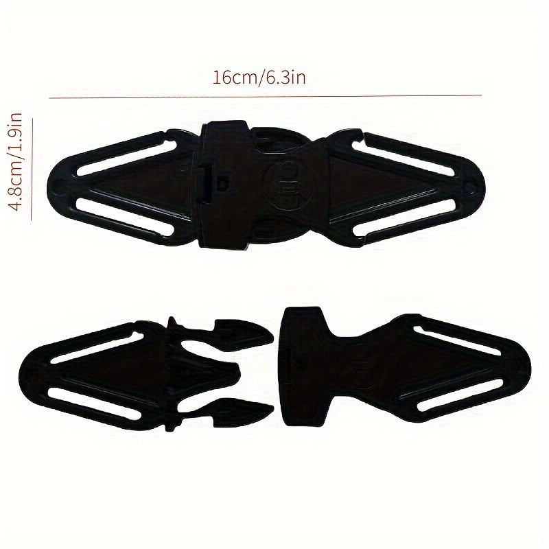 Car Seat Safety Accessories with Chest Buckle Dual Lock Fasteners and Anti-Detachment Clips