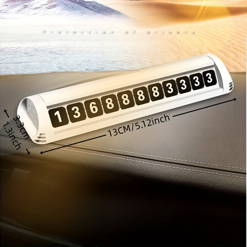 1 dona diskret avtomobil to'xtash telefon raqami plitkasi vaqtincha boshqaruv paneli uchun