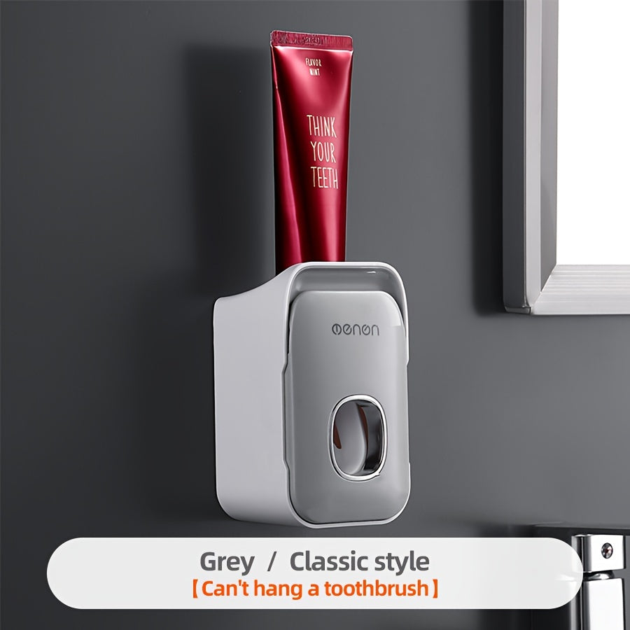 Wall-Mounted Toothbrush Holder Set with Non-Punching Installation and Tooth Mug