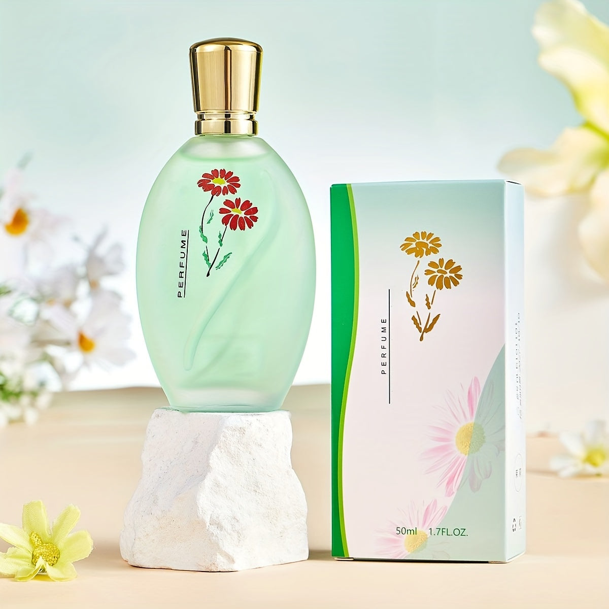 Women's Floral Eau de Toilette Spray Long-Lasting Osmanthus Rose Jasmine Lavender Gardenia Gift
