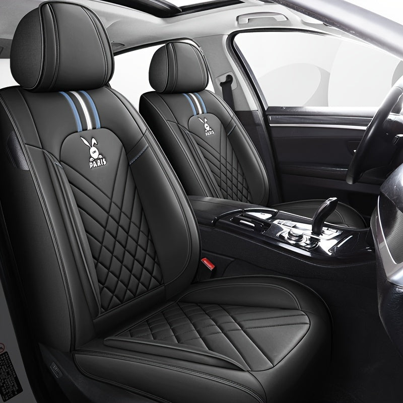 Universal 5-Color PU Leather Car Seat Covers All-Season Ventilated