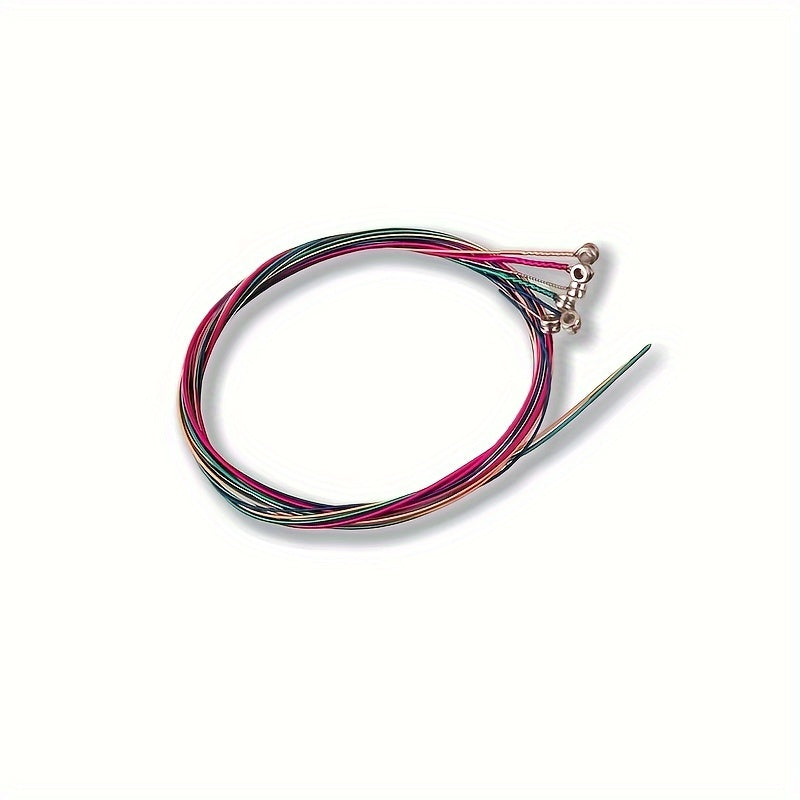 6-Piece Steel Acoustic Guitar Strings Set with 3-in-1 String Winder Tool