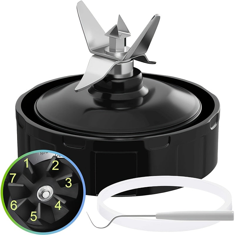 Stainless Steel Blender Blade Assembly for Nutri Ninja Auto iQ Blenders 7 Fins