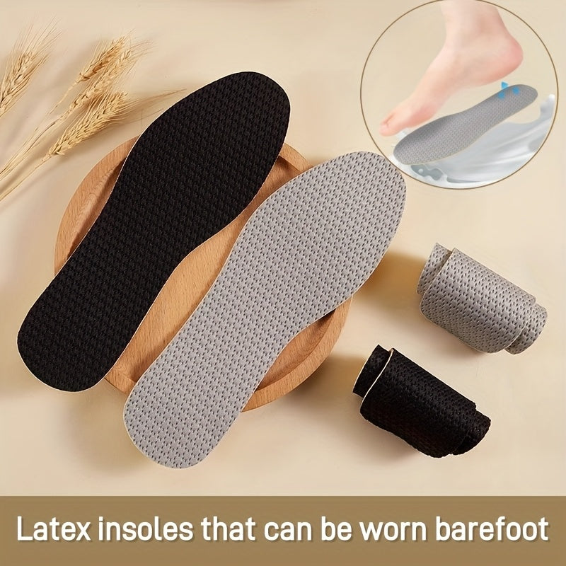 Unisex Ultra-Thin Latex Insoles Comfort Soft Shock Absorbent