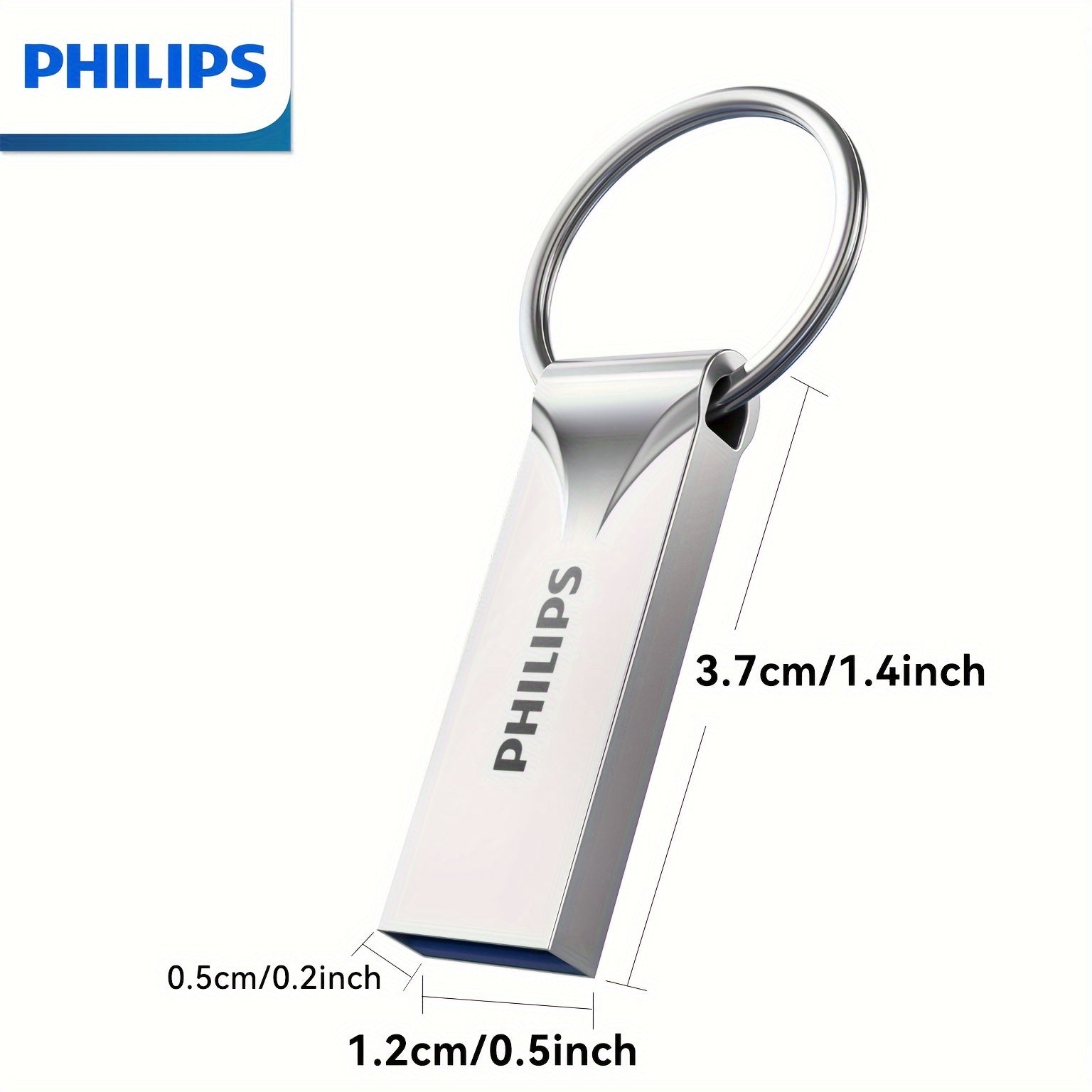 Large Capacity USB Flash Drive with Keychain Portable Storage 8GB 128GB