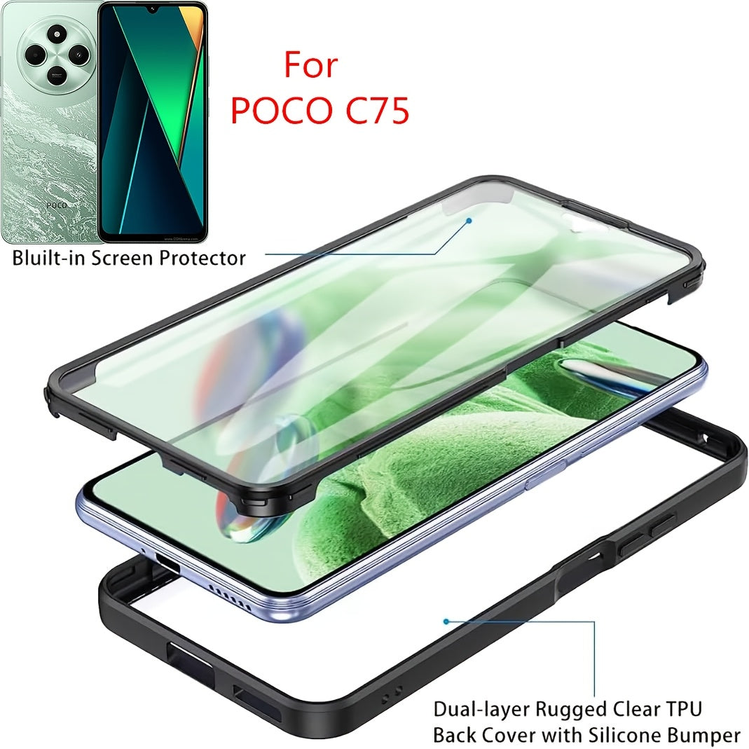 360 Full Body Shockproof Phone Case for Xiaomi POCO Series with Built-in Screen Protector