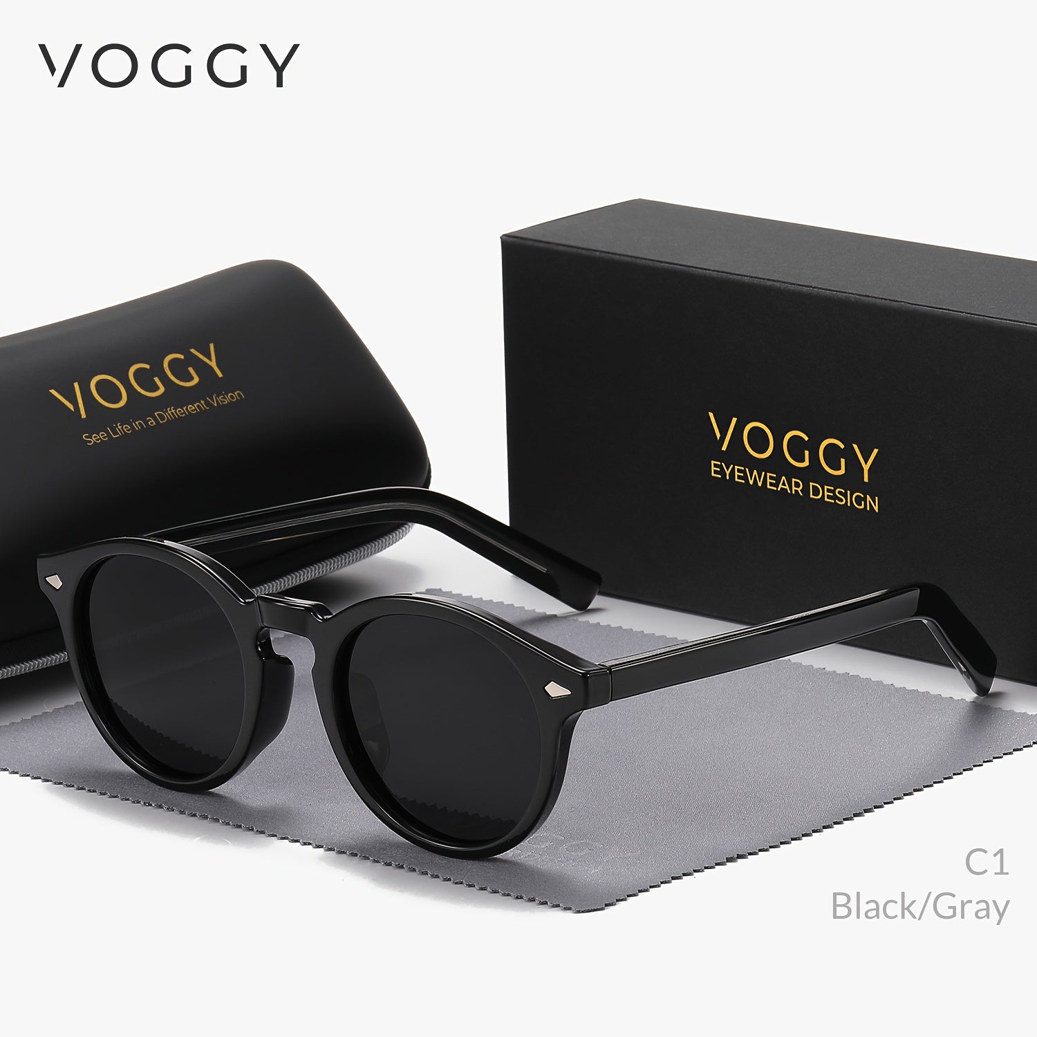 Polarized Square Sunglasses for Men and Women TR90 Frame UV400 Driving Fishing Outdoor