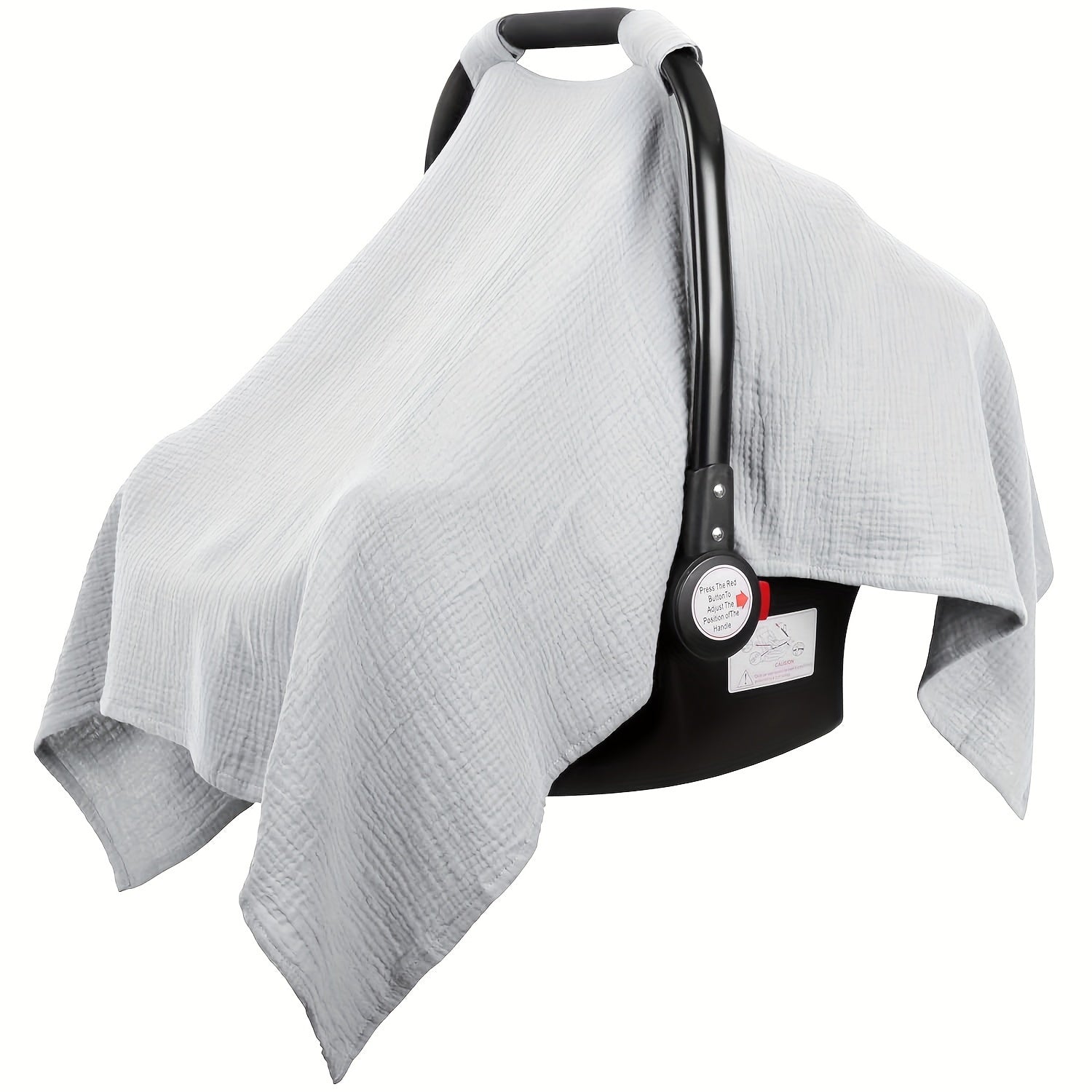 Funda de asiento de coche de muselina para niños y niñas, ligera, transpirable, ajuste universal