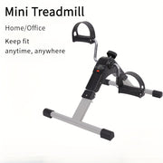 Home Office Folding Step Machine for Leg Fitness Mini Exercise Bike Grey