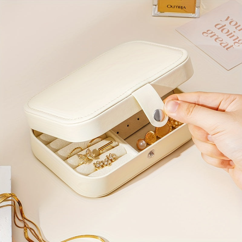 Sayohat uchun zargarlik buyumlarini tashkil etuvchi bo‘laklar, uzuklar, sirg‘alar uchun suv o'tkazmaydigan, portativ, pushti, apelsin, qora ranglarda