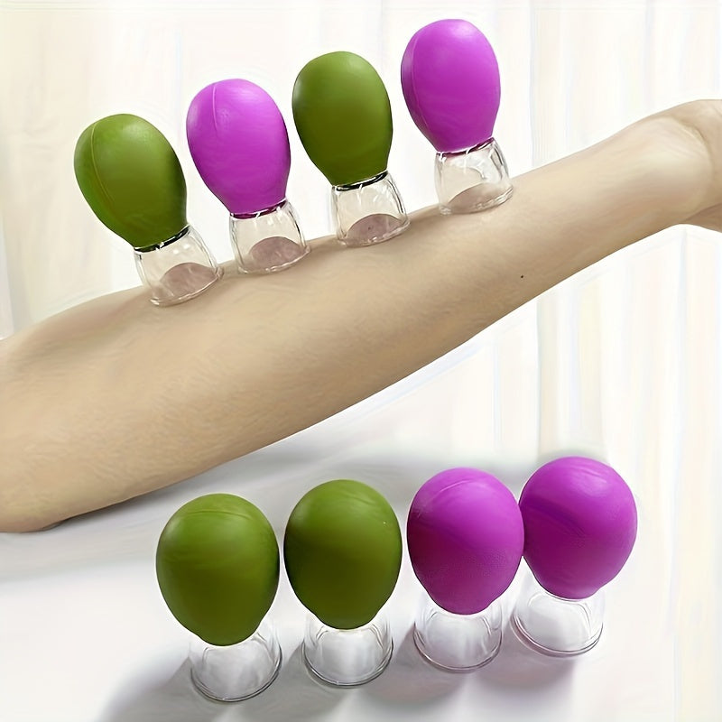 Набор из 2 профессиональных комплектов для лица в салоне красоты, гипоаллергенный, не требует батареек, включает вакуумное насадку и инструмент Гуаша для облегчения головных меридианов.