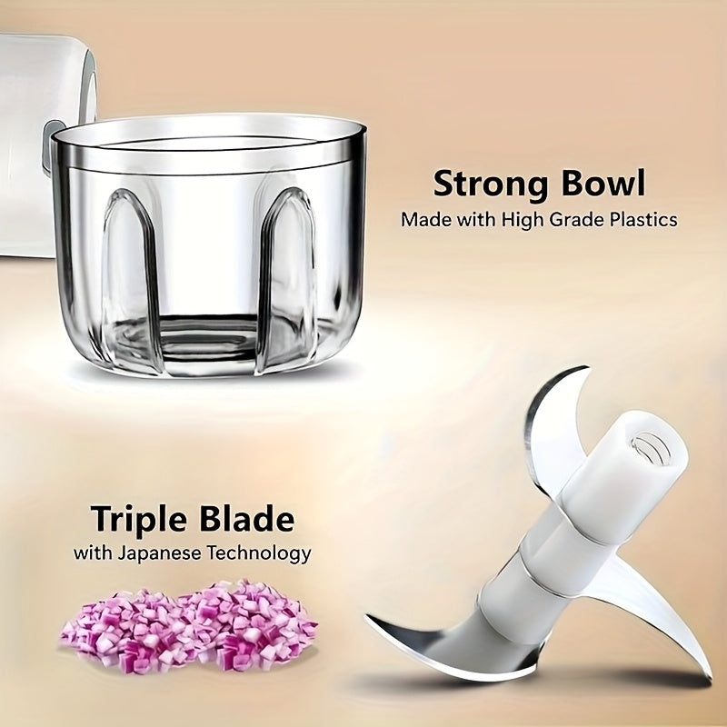 Electric garlic chopper 250ml wireless USB rechargeable vegetable fruit meat cutter