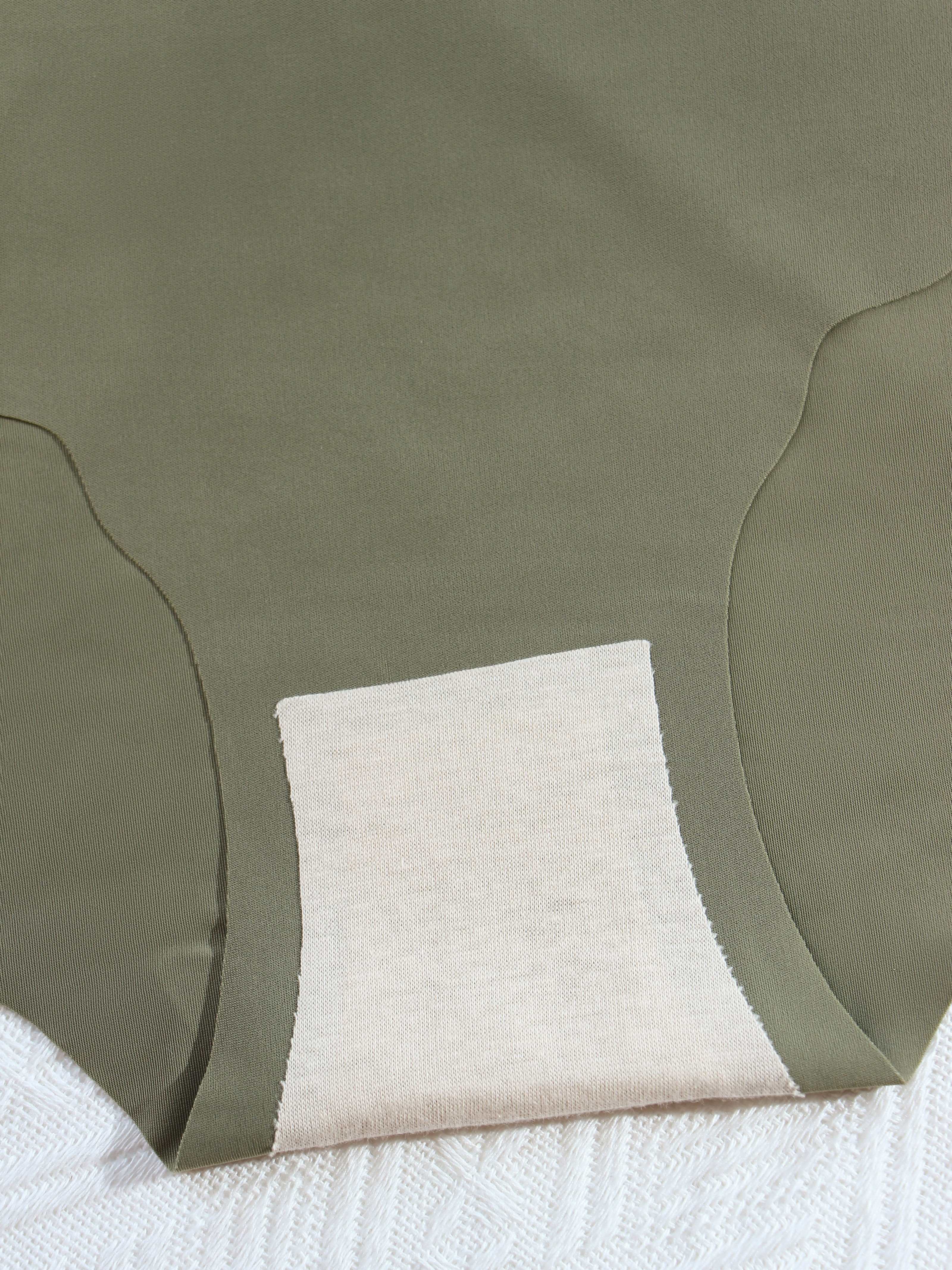 Women’s Solid Scallop Trim Briefs 7-Pack Breathable Stretchy Cotton Underwear