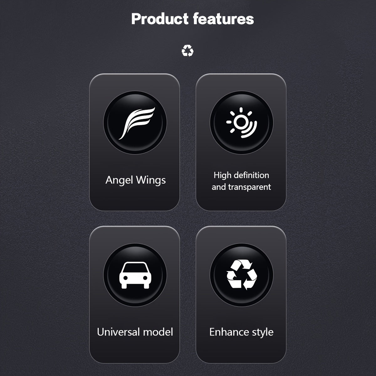 Luces de proyector LED para motocicleta, alas de ángel, iluminación ambiental decorativa para scooters eléctricos