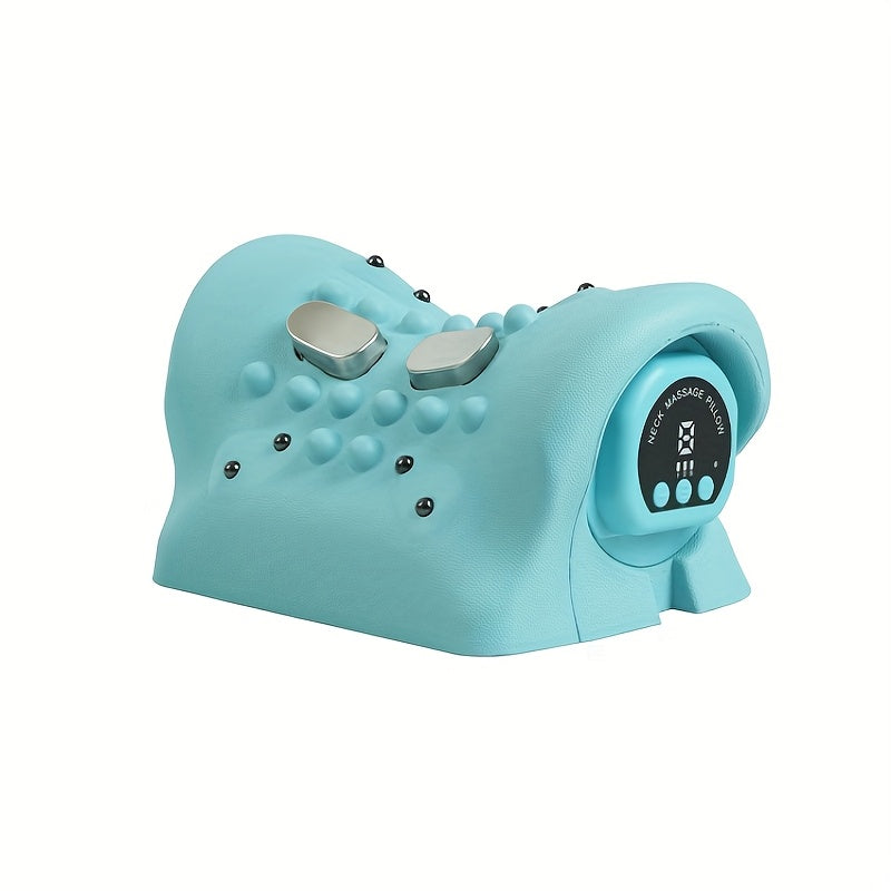 Portable Heated Neck Massager with Acupressure USB Rechargeable for Home Travel