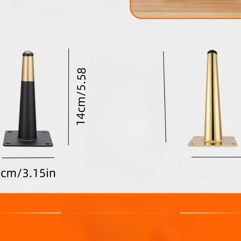 Mesa lateral de metal acabado en dorado, estilo moderno glam, montaje sencillo, duradera, decoración para el hogar