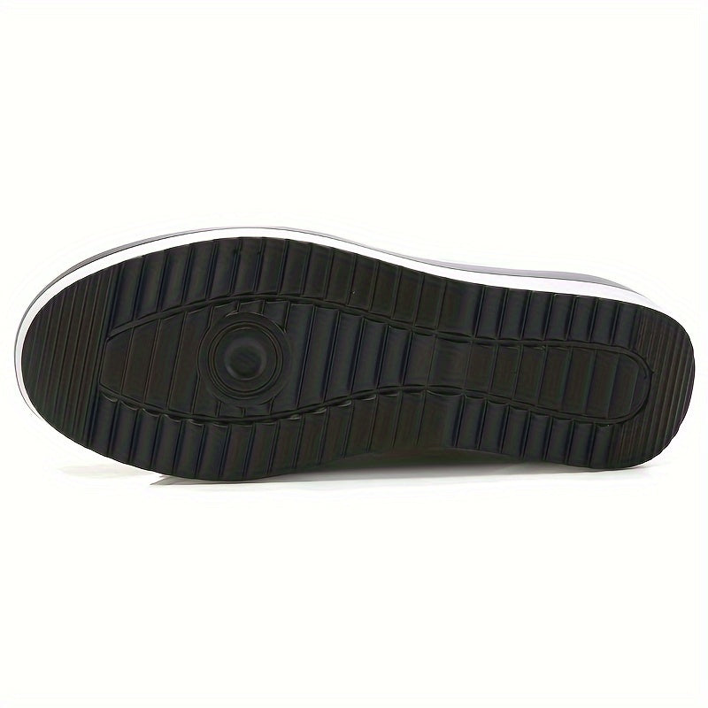 Women's Casual Canvas Sneakers, Slip-On Wedge Shoes, Soft Sole