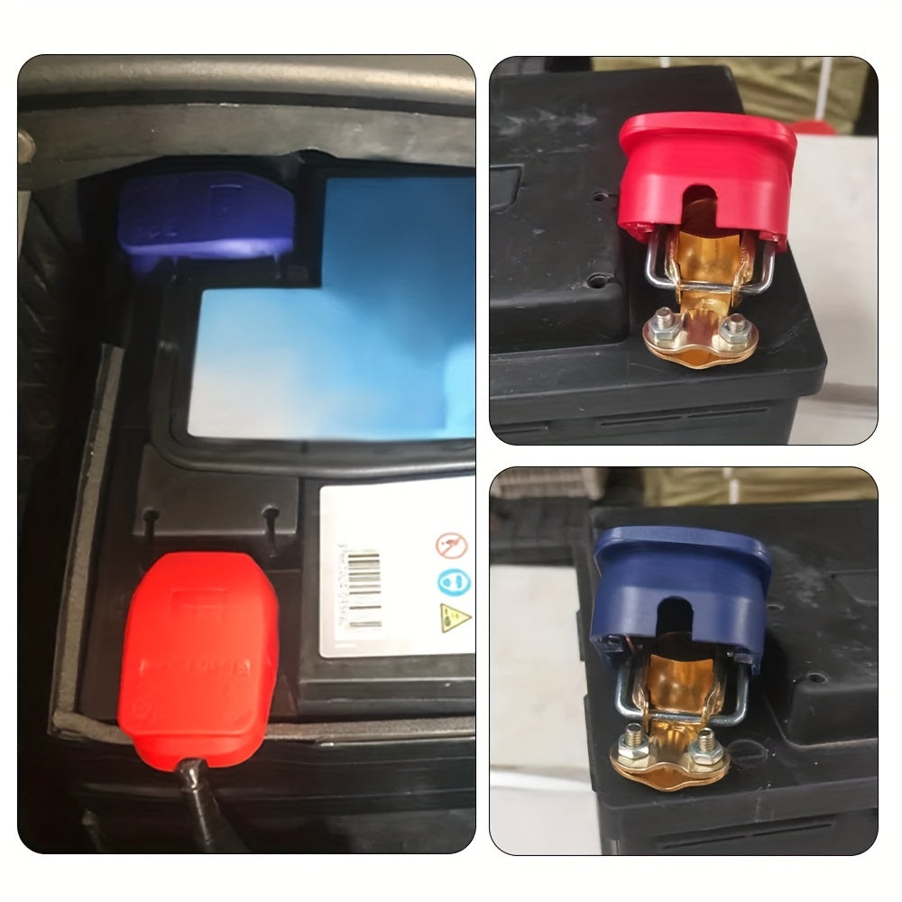 2 Pairs Automotive Battery Terminal Clamps Positive Negative Fast Release