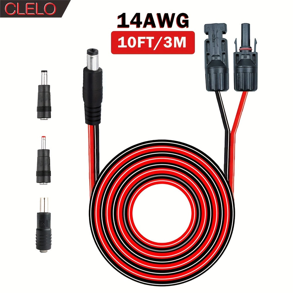 Conectores de panel solar para cables de extensión solar 5521 14AWG 3.5X1.35Mm