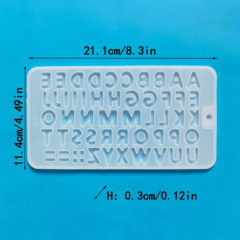 Silicone Alphabet and Number Mold for Baking Cake Decoration Jelly Candy DIY Projects