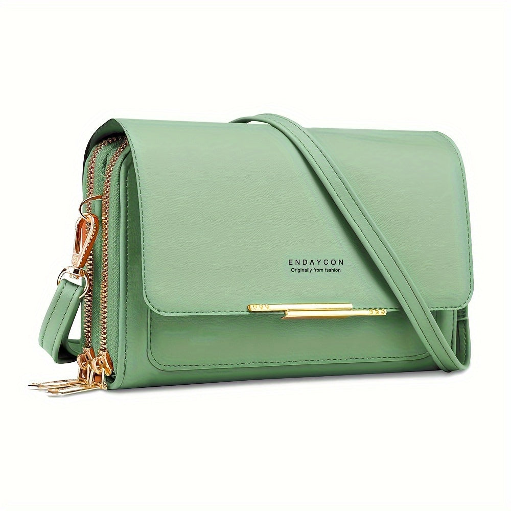 Small Square Crossbody Bag for Women PU Casual Lightweight with Adjustable Strap