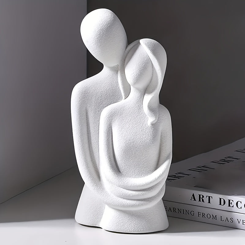 Abstract Couple Sculpture Indoor Outdoor Decor Modern Art Gift